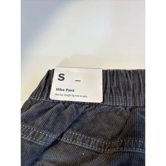 Alpine Design Pants Womens Small Deep Slate Gray Corduroy Hike Drawstring Ankle - Picture 8 of 8